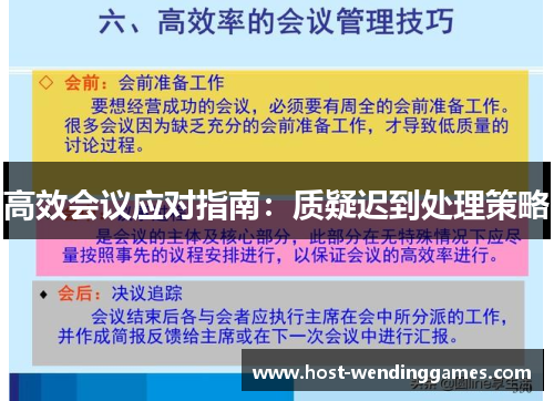 高效会议应对指南：质疑迟到处理策略